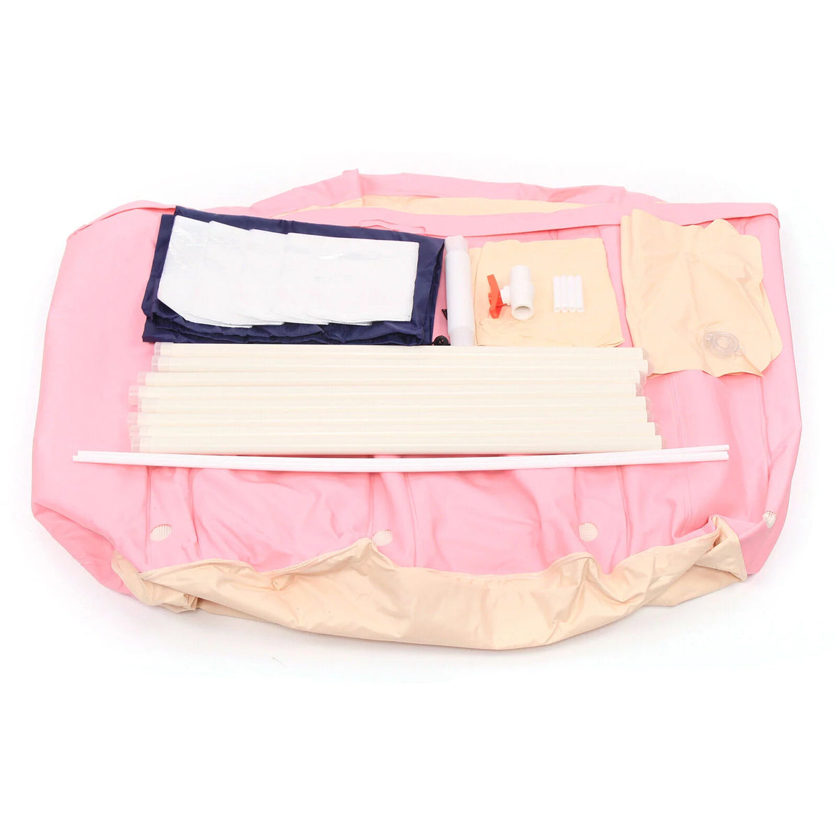 Pink PVC Inflatable Folding Bathtub K83951
