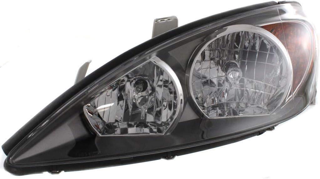Headlight Assembly Pair with Bulbs for Toyota Camry 2002 2003 2004 T3668