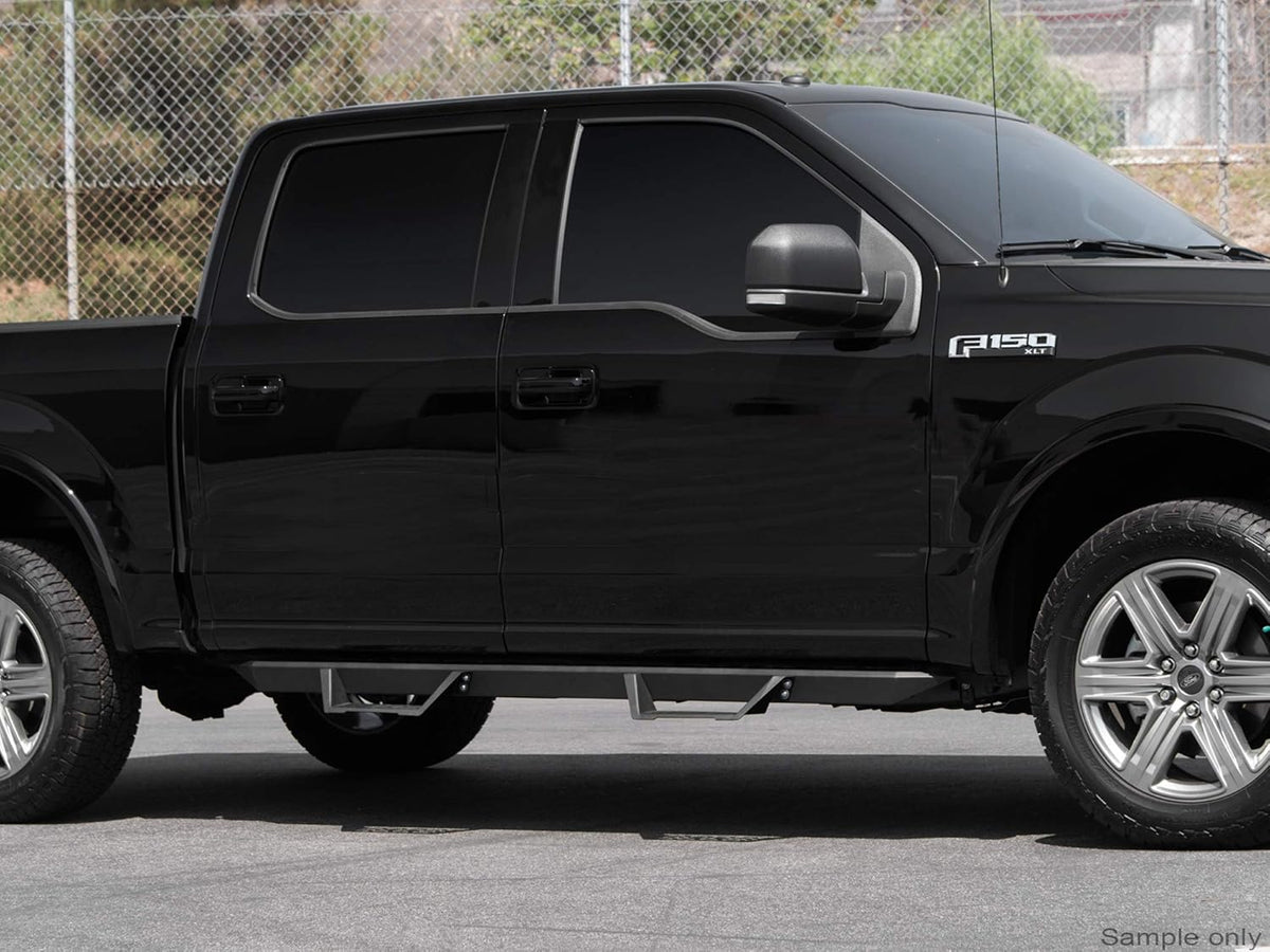 Matte Black Drop Steps for Ford F-150 Super Duty V182809