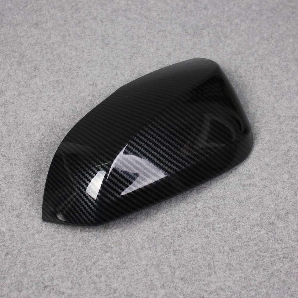 Rear View Mirror Guard Cover Trims ABS Carbon Fiber Pattern X8398