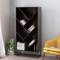 Geometric Bookcase Dark Walnut J4660