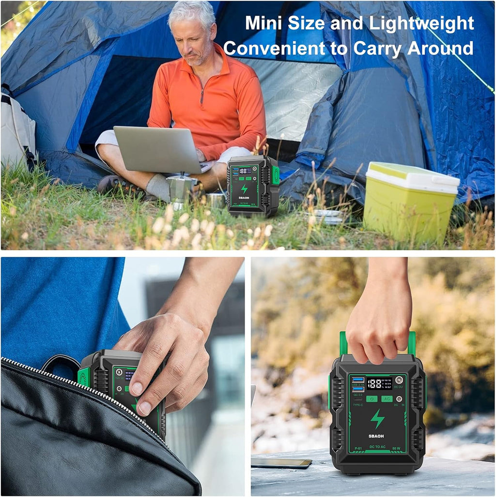 Portable Power Station 110V/80W AC Outlet E638393