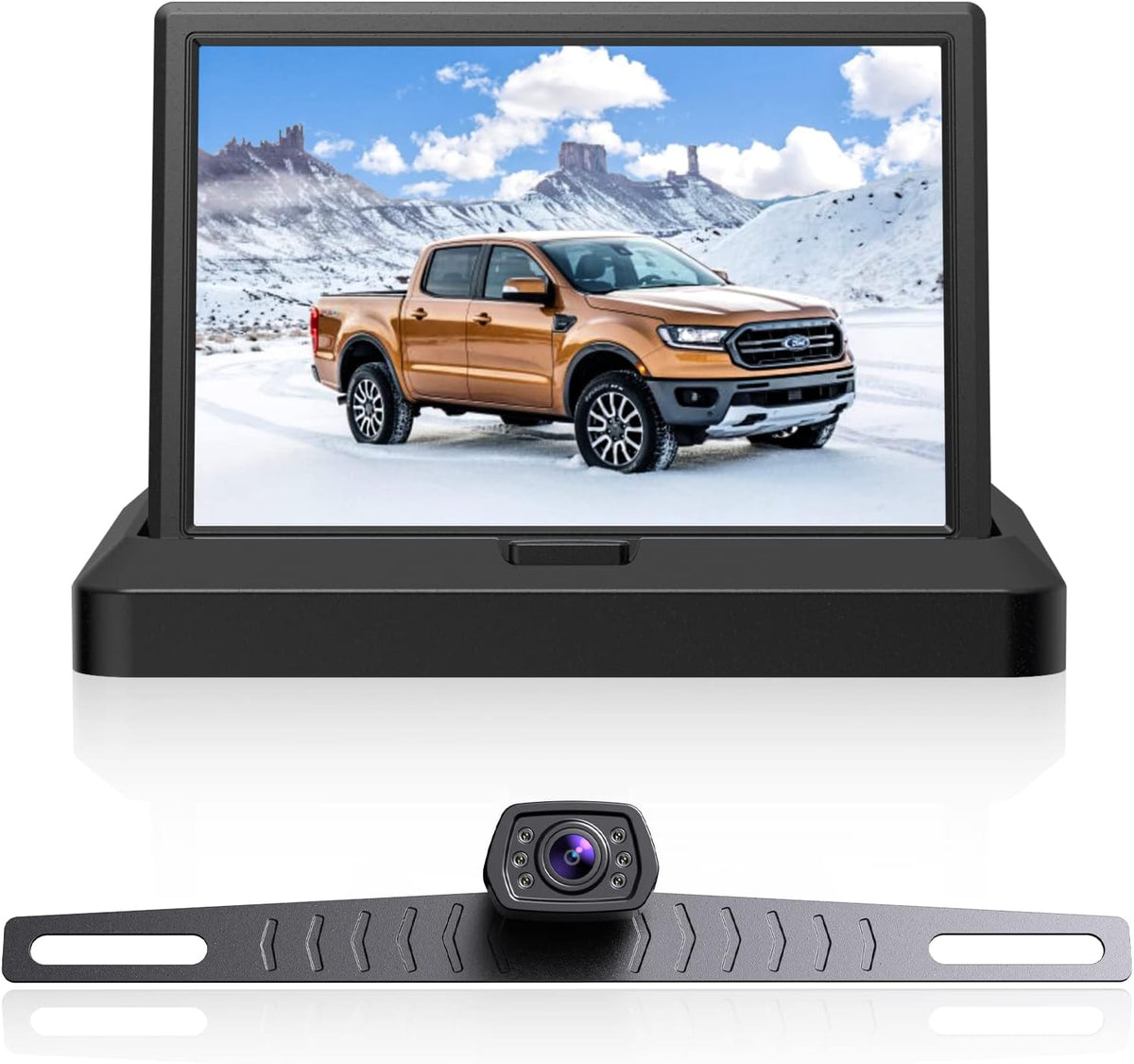 1080P Backup Camera with Monitor Kit, 5 Inch Monitor Pack of 2 P82256