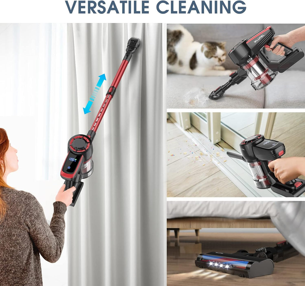 Cordless Stick Vacuum Cleaner, 25KPA, Lightweight Handheld X5141
