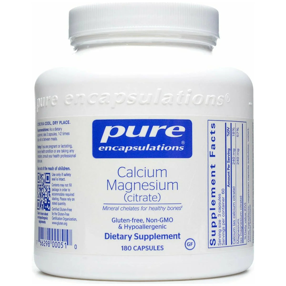 Calcium Mag citrate 80 mg 180 vcaps B325