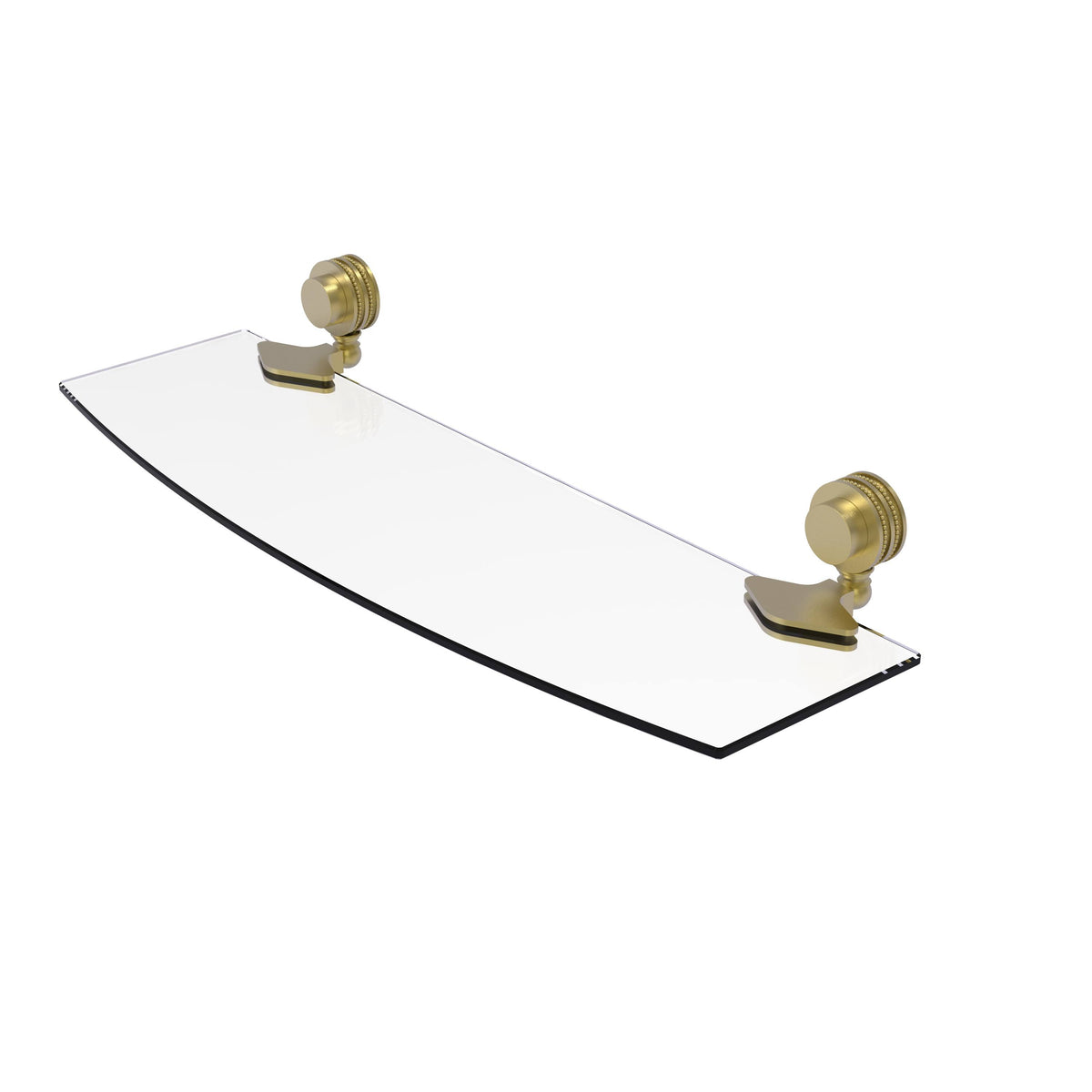 18 inch Glass Shelf with Dotted Accents G888