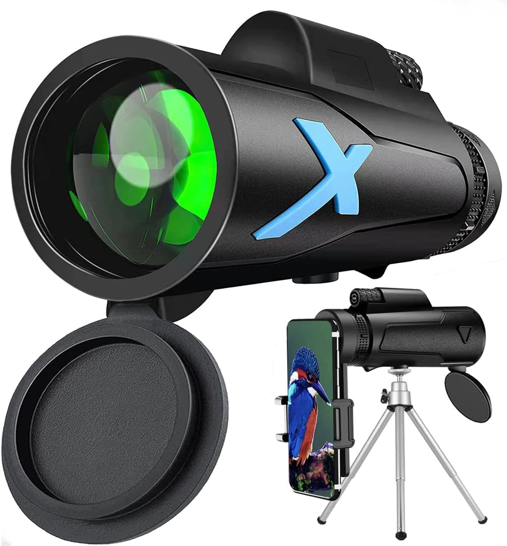 12X50 BAK4 Prism Compact Monocular Telescope D7755