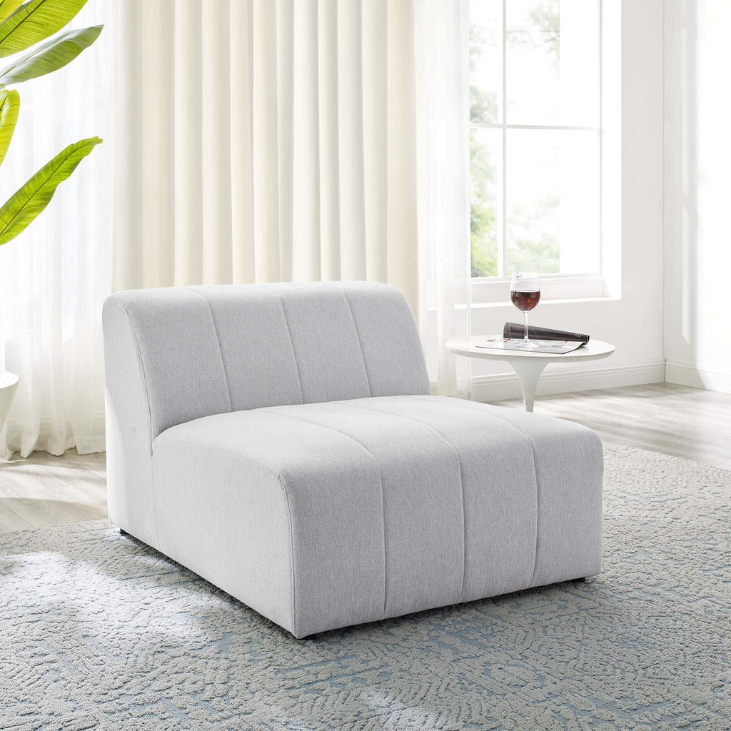 Ivory White Fabric Sofa Chair D573