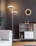 Antique Nickel Floor Lamp Q64723