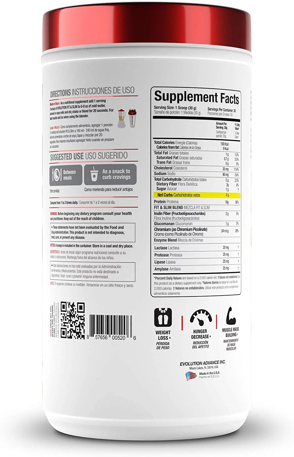 Whey Protein Powder 2 Pounds Vanilla S1574