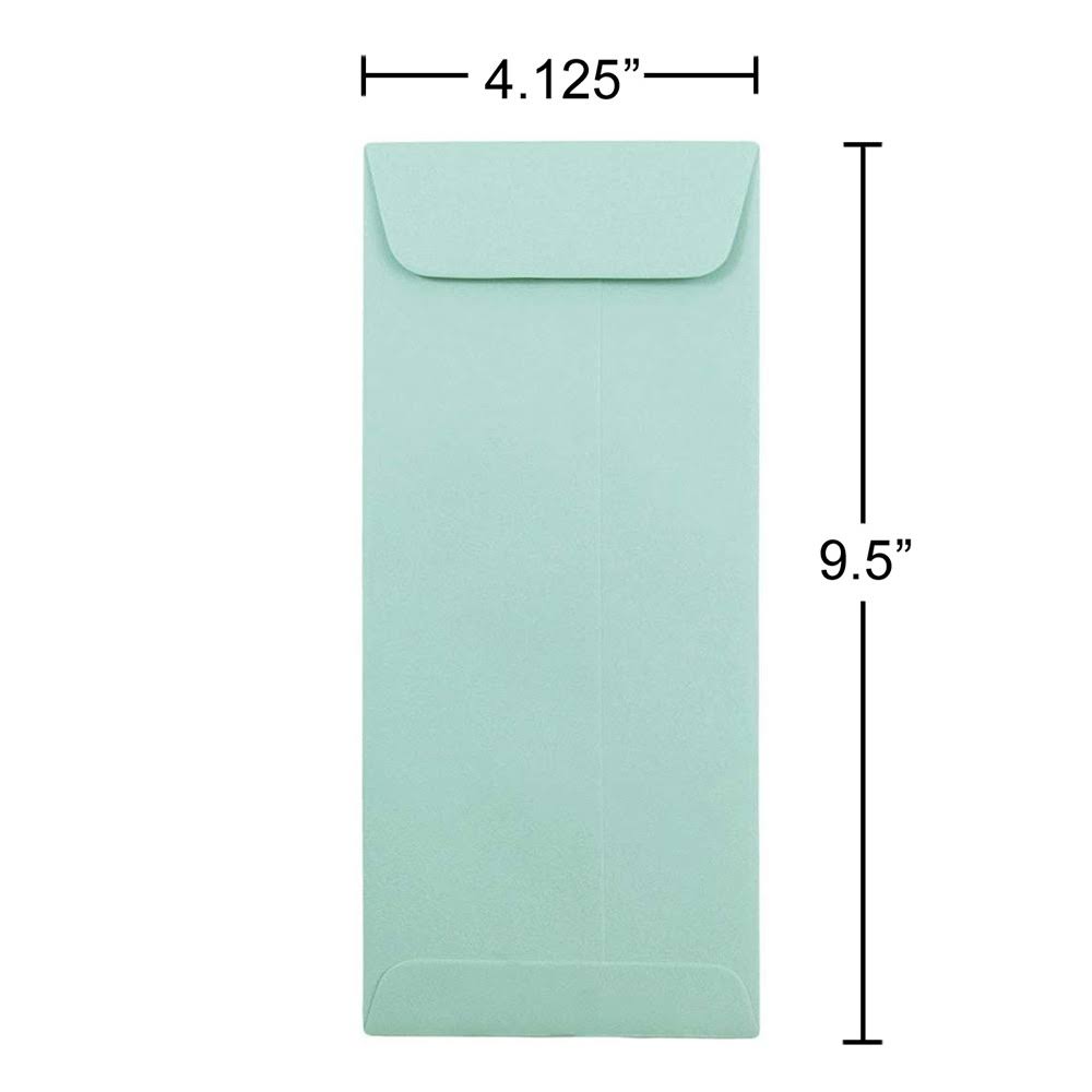 Aqua Blue #10 Policy Envelopes, 1000/Carton I367251