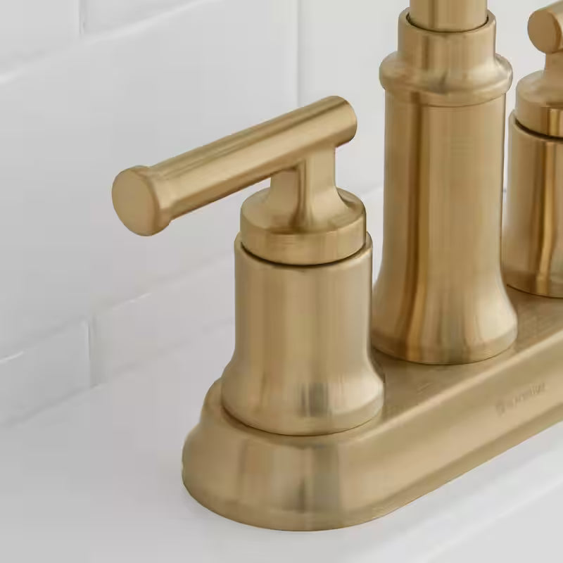 2-Handle High-Arc Bathroom Faucet in Matte Gold I90481