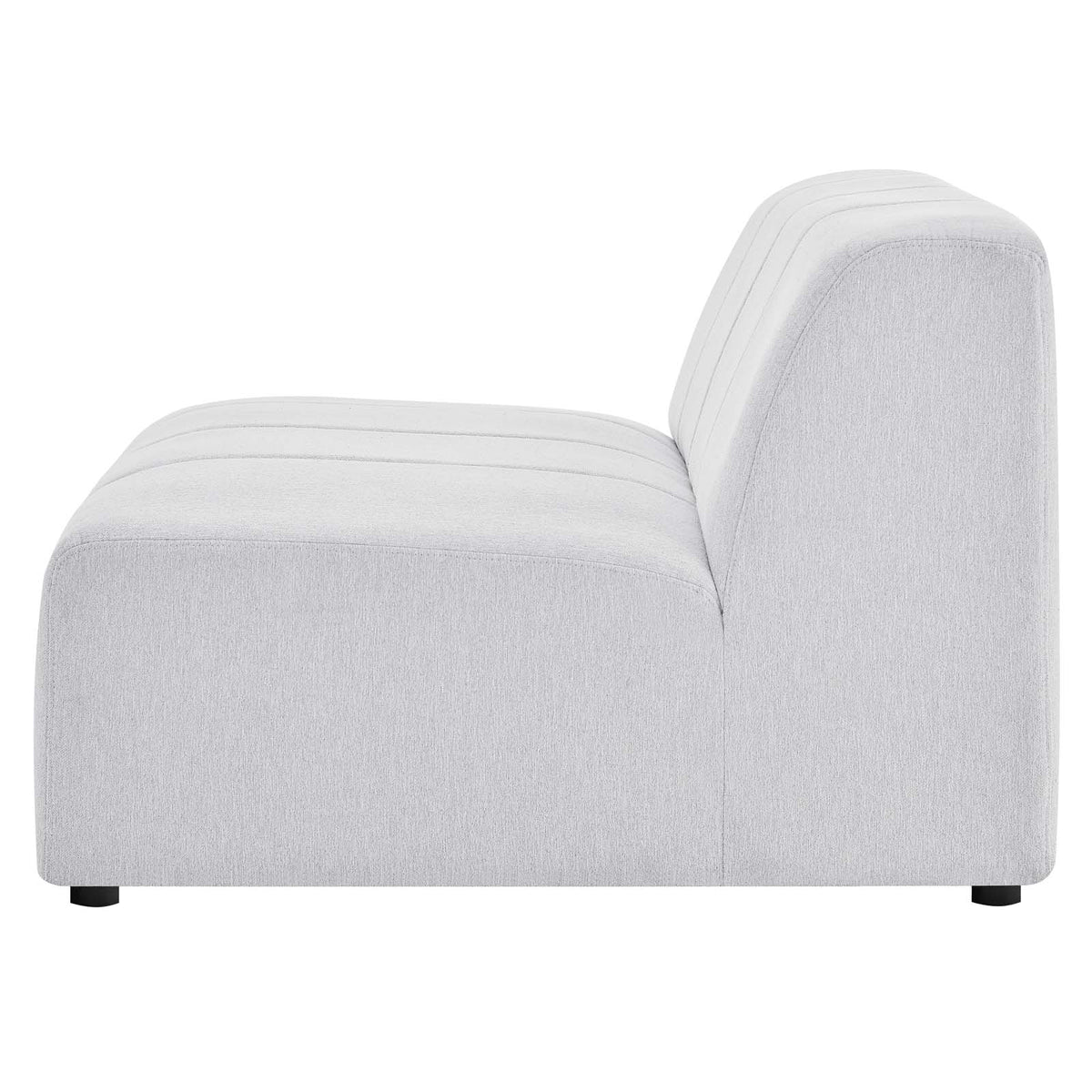 Ivory White Fabric Sofa Chair D573
