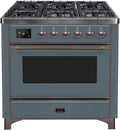 Blue Grey Dual Fuel Natural Gas Range R3534