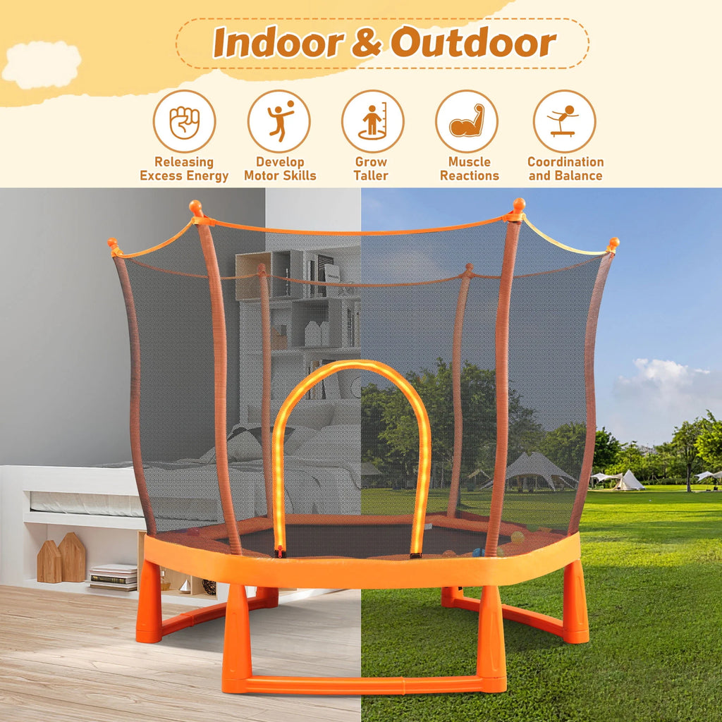 6FT Trampoline with Enclosure W28269