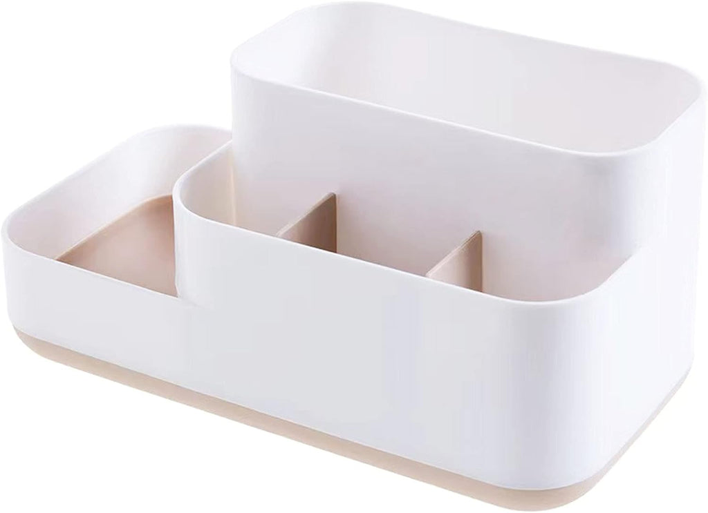 Toothbrush Holder, 5 Compartments Storage Organizer with Detachable Bottom J33061