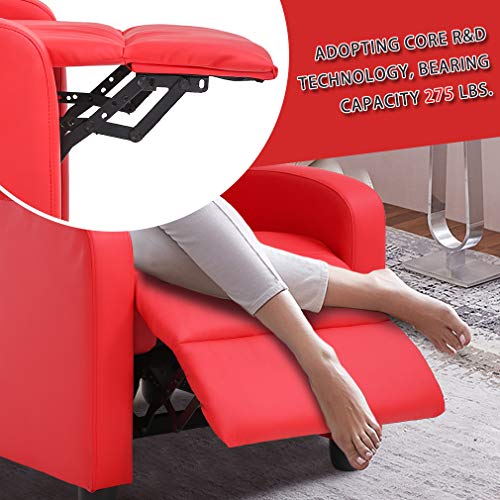 Black Recliner Chair with 2 Point Massage and Lumbar Support K5698