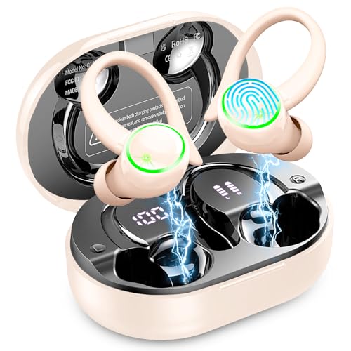 Wireless Bluetooth 5.4 Earbuds with ENC Noise Cancelling Mic, IP7 Waterproof P8233