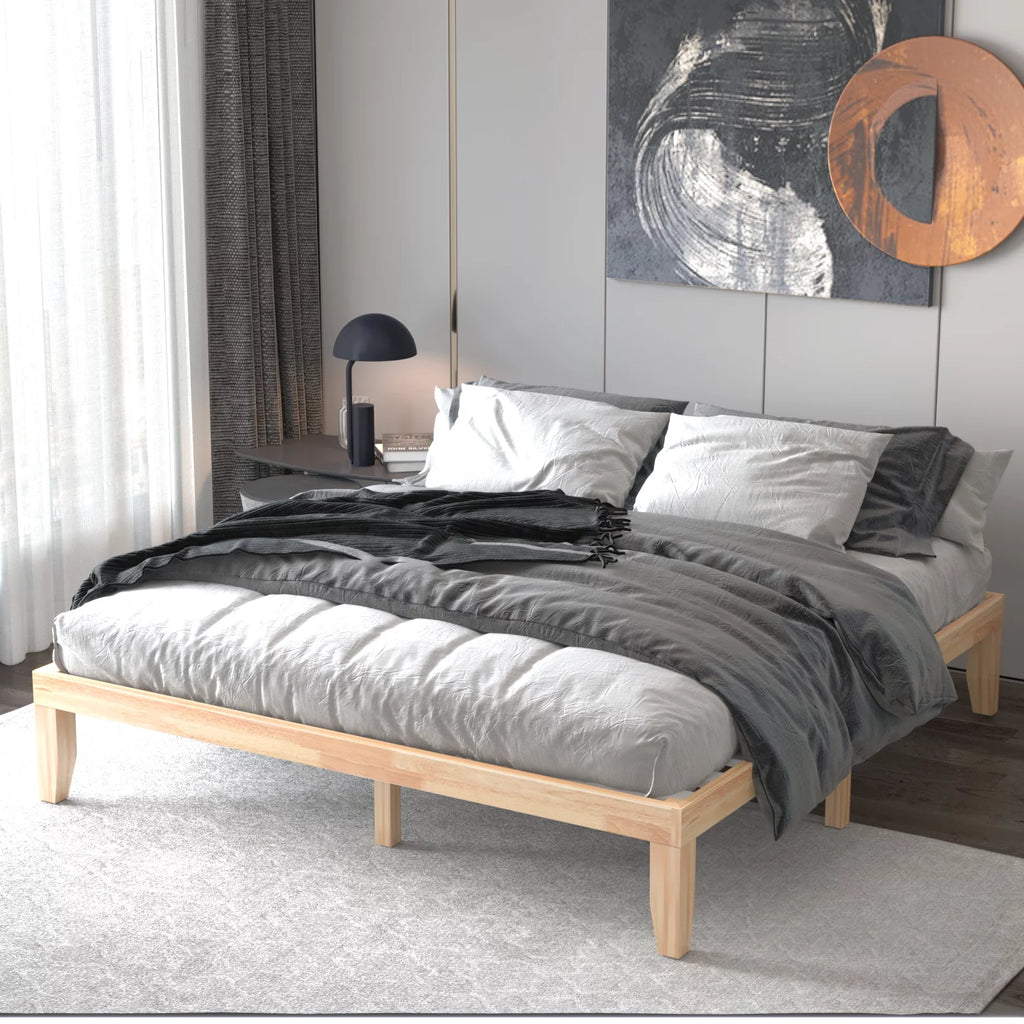 King Size 14'' Wooden Bed Frame H876