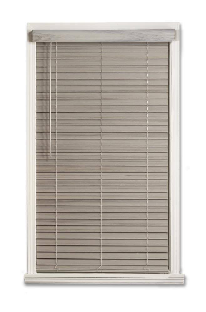 Cordless Faux Wood Room Darkening Horizontal Blind L89151