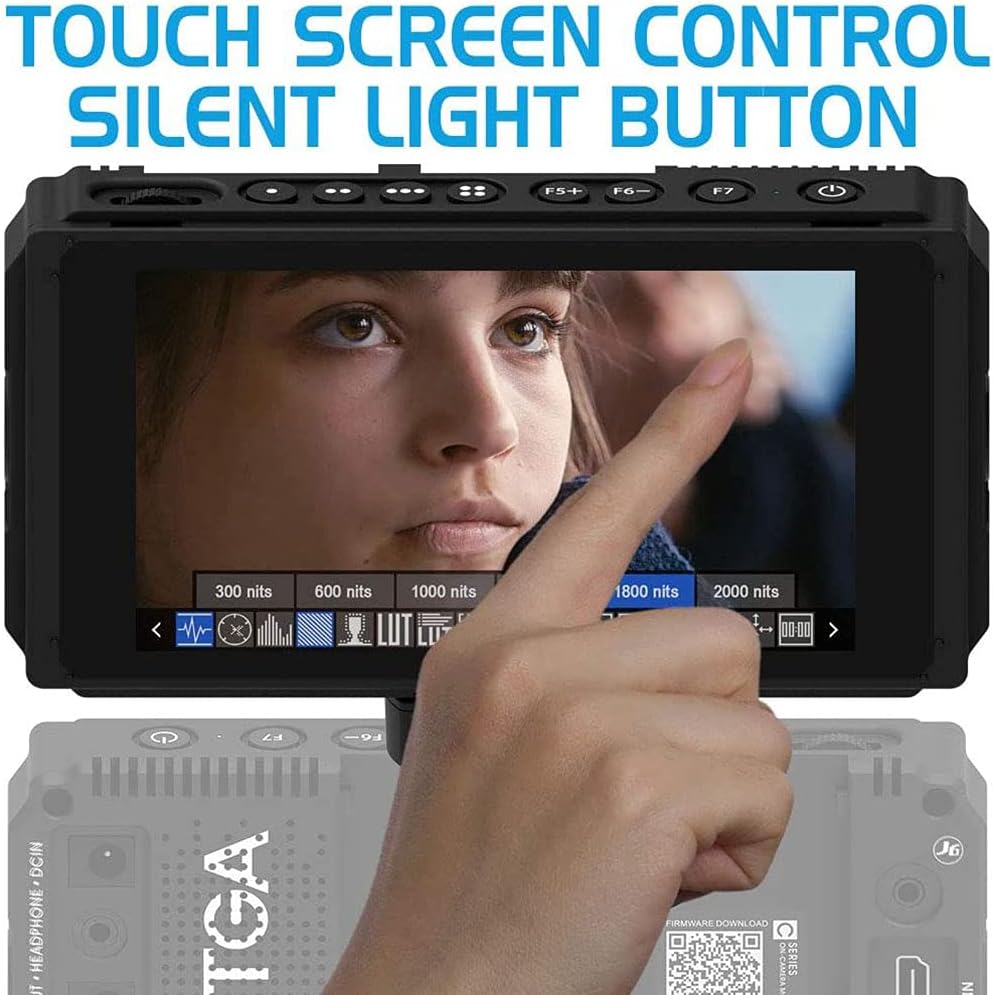 5 Inch IPS DSLR Camera Field Monitor 2000nit Touch Screen with 4K HDMI Input Output M11608