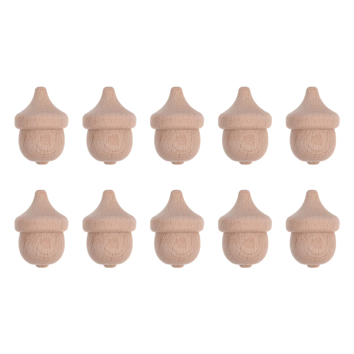 20 Pcs Wooden Acorn Painting Toys DIY Figures K5441