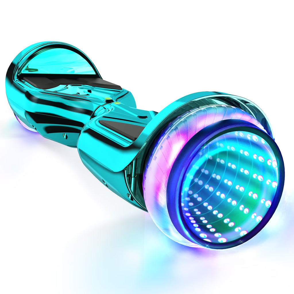 Bluetooth Hoverboard with LED Lights, All Terrain 6.5 inch Two Wheels Electric Scooter T732486