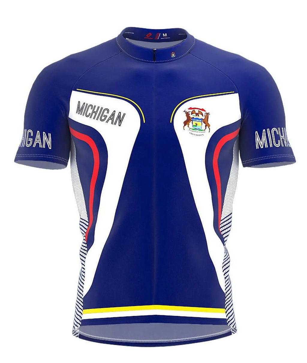 Michigan Bike Short Sleeve Cycling Jersey for Men - Size XS W96524