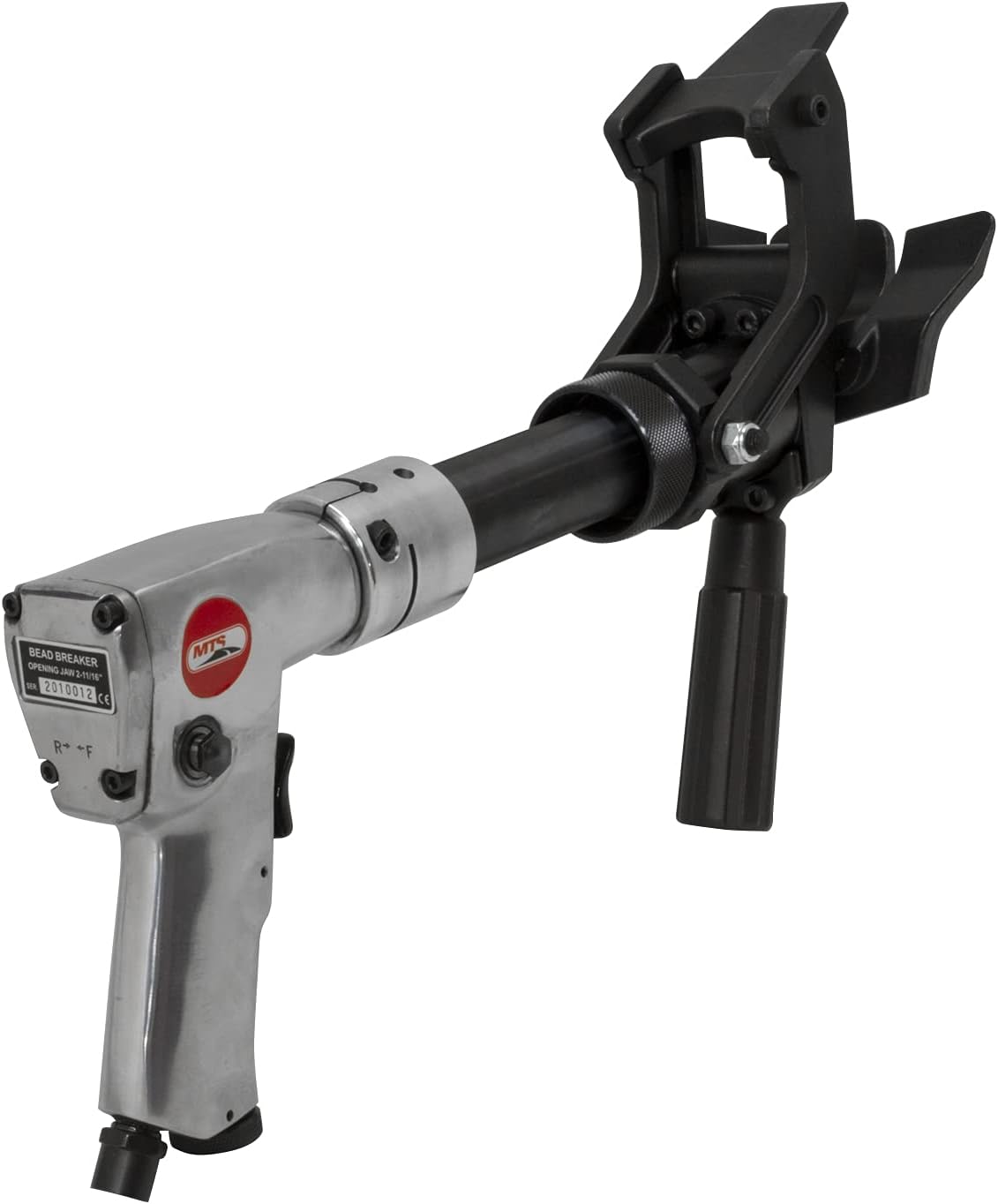 Pneumatic Air Powered Bead Breaker with 2-11/16-Inch Jaw Opening, Handle Exhaust, Includes Storage/Carry Case B740267