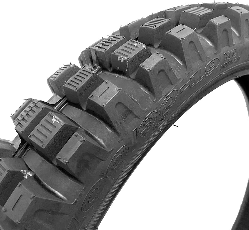 Off Road Knobby Front Tire 80/100-21 with Inner Tube + Rear Tire 100/90-19 with Inner Tube F4947
