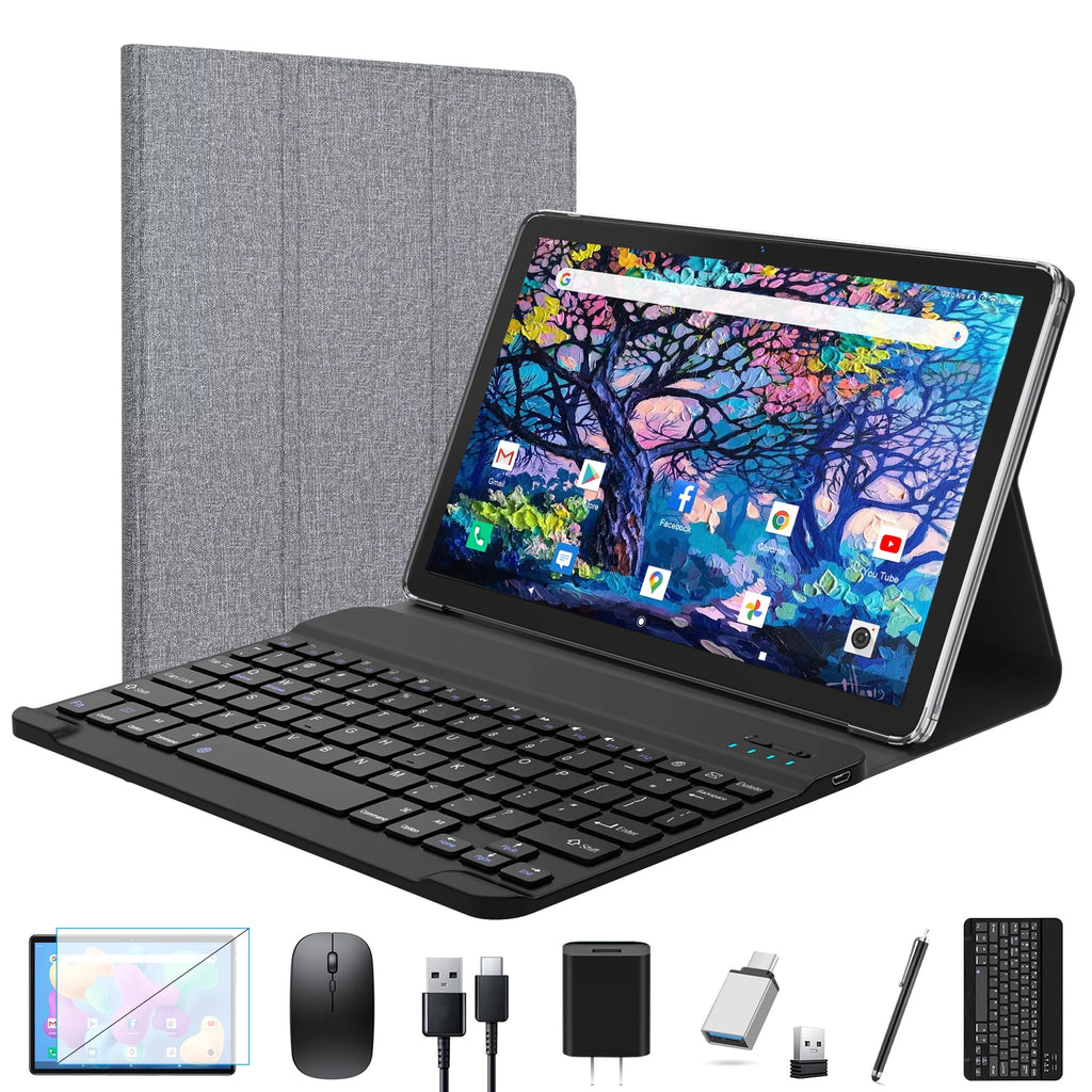 10.1 inch 128GB Android 12 Tablet with Keyboard N764972