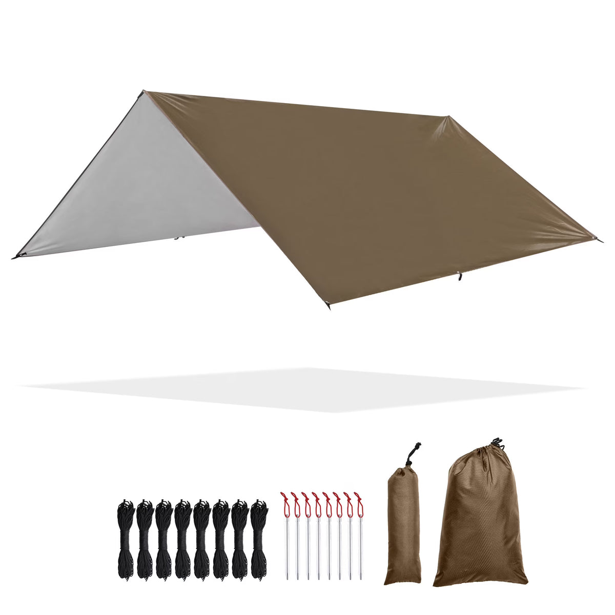 Waterproof Camping Tent Tarp with Carrying Bag J448