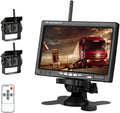 2pcs Wireless Vehicle Backup Cameras with 7 Monitor F9362