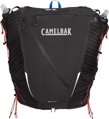 Black Large Racing Vest with Soft Flask Hydration L694038