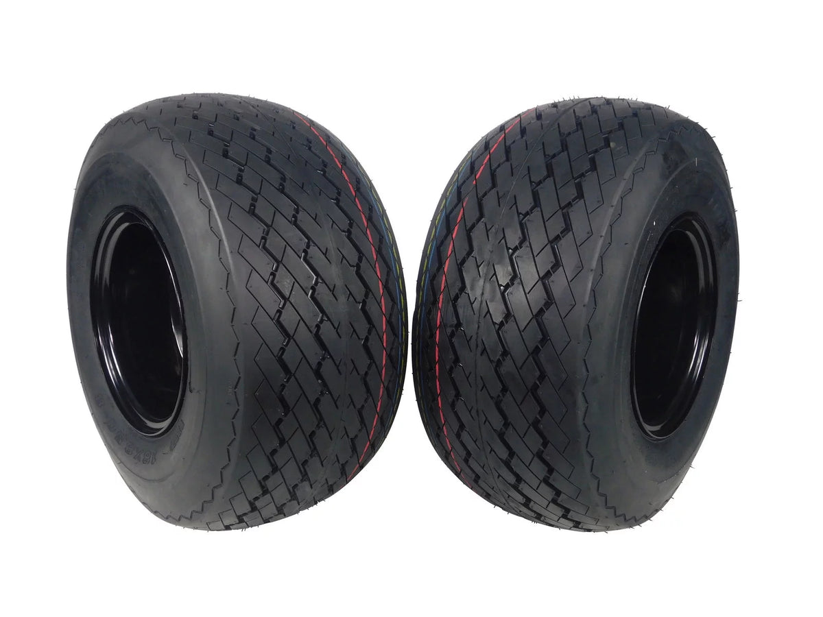 18x8.5-8 4 Ply Golf Cart Tire & Wheel Combo 2 Pack H37686
