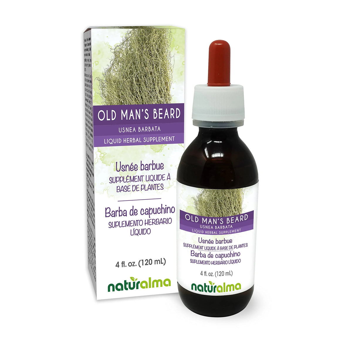 Usnea barbata Thallus Alcohol-Free Tincture 4 fl oz K5220