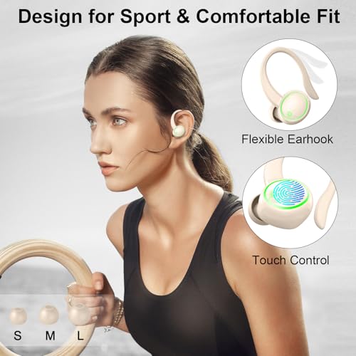 Wireless Bluetooth 5.4 Earbuds with ENC Noise Cancelling Mic, IP7 Waterproof P8233
