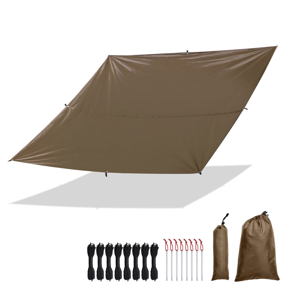 Waterproof Camping Tent Tarp with Carrying Bag J448