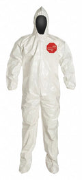White Hooded Coveralls D663
