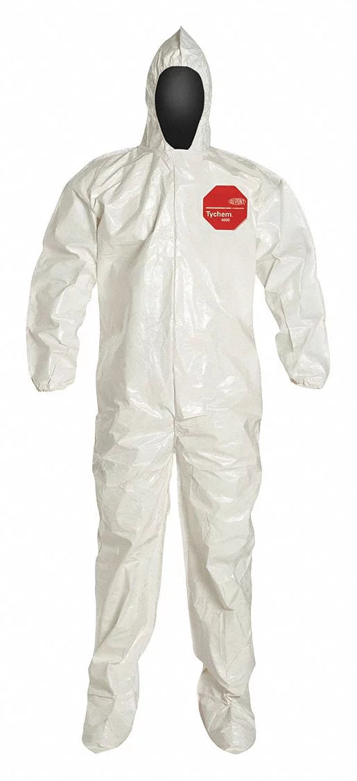 White Hooded Coveralls D663