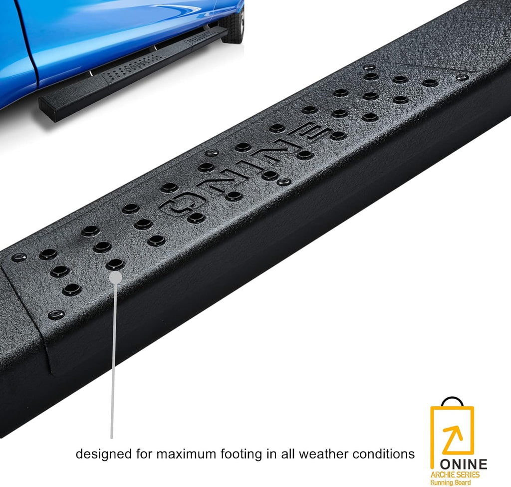 6" Texture Black Side Step Nerf Bar J341835