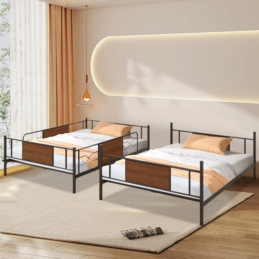 Full over Full Metal Bunk Beds A987389