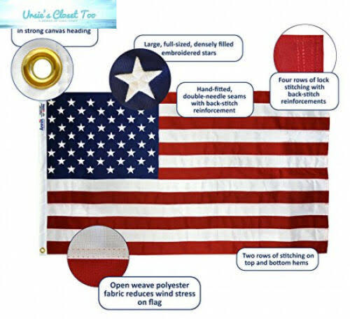American Flag 5x8 ft. Tough-Tex W1203