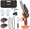Mini Chainsaw 6 Inch Cordless with 2 Rechargeable Battery S357