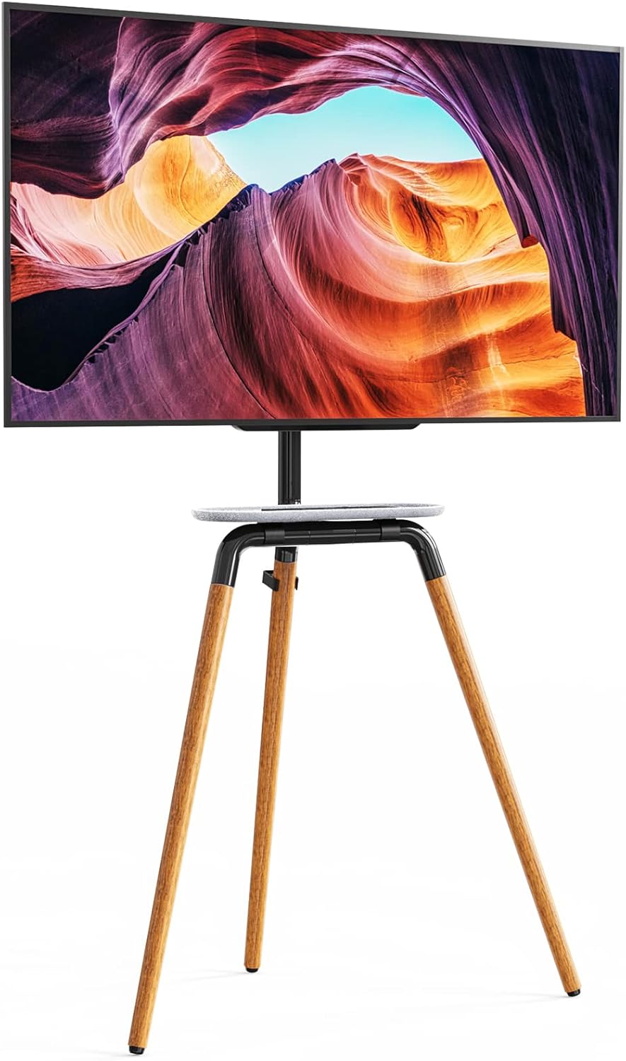 White Tripod TV Floor Stand for 45 to 65 Inch LED LCD Screen D4680