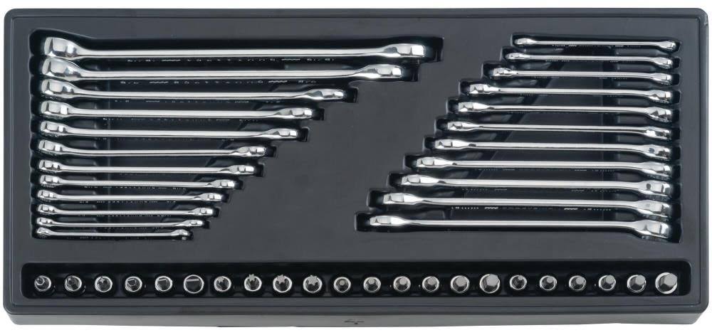 1/4, 3/8 and 1/2 in. Drive Metric and SAE 6 and 12 Point Mechanic's Tool Set 308 pc. R6137