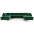 Green Velvet Corner Sectional Couch V5138
