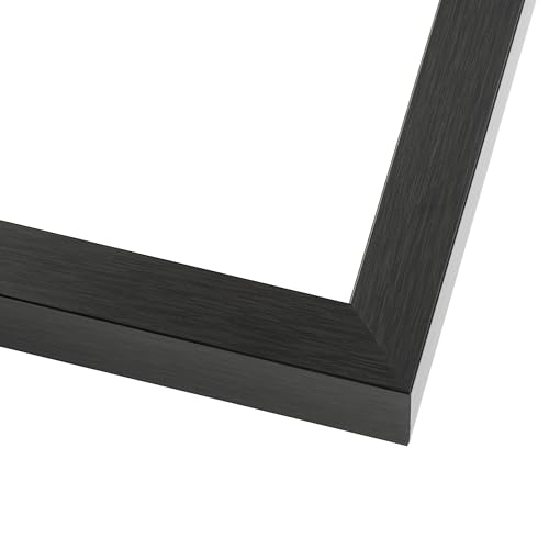 Charcoal Black Solid Wood Shadow Box Picture Frame with UV Acrylic W30361