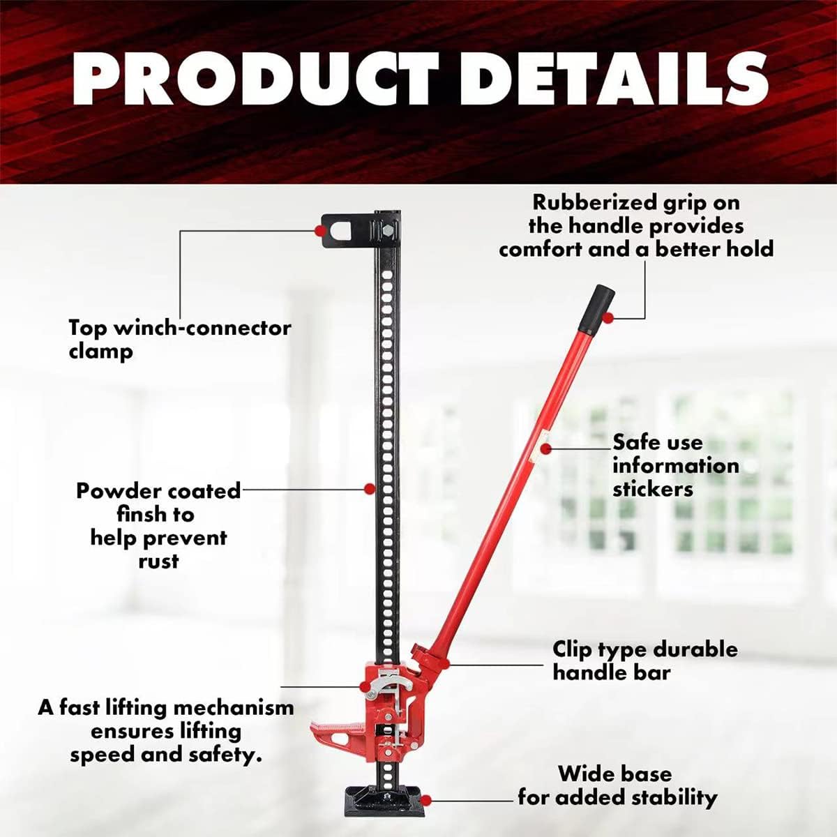 60 inch Steel Hydraulic Floor Jack Y619069