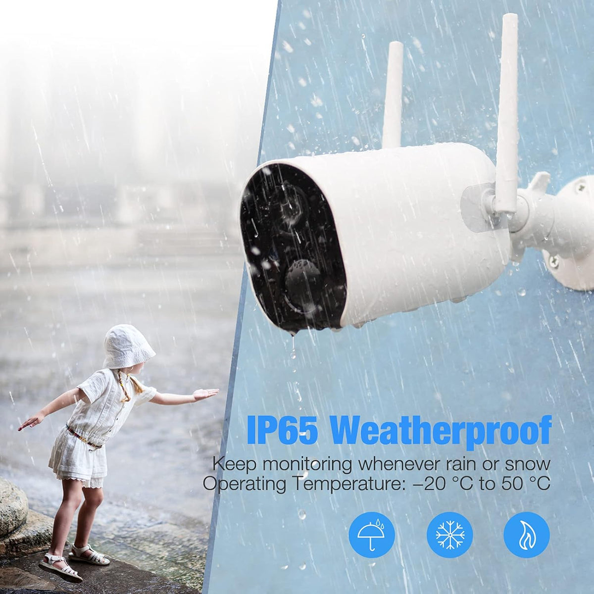 1080P Battery Powered Wireless Outdoor Security Cameras Q76116